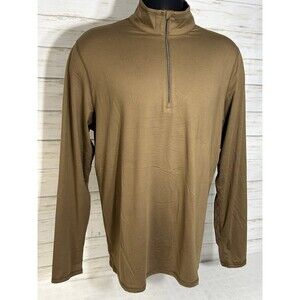 Vuori Ease Performance 1/2 Zip 2.0 Pullover XL Men Active Gym Golf Pecan Heather